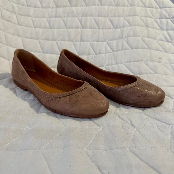 Frye Carson Round Toe Leather Ballet Womens Shoes - Picture 7 of 10